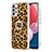Custodia Silicone Gel Morbida Fantasia Modello Cover con Anello Supporto YB2 per Samsung Galaxy A23 5G Marrone