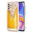 Custodia Silicone Gel Morbida Fantasia Modello Cover con Anello Supporto YB2 per Samsung Galaxy A73 5G Giallo