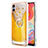 Custodia Silicone Gel Morbida Fantasia Modello Cover con Anello Supporto YB2 per Samsung Galaxy M04 Giallo