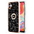 Custodia Silicone Gel Morbida Fantasia Modello Cover con Anello Supporto YB2 per Samsung Galaxy M04 Multicolore