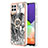 Custodia Silicone Gel Morbida Fantasia Modello Cover con Anello Supporto YB2 per Samsung Galaxy M32 4G Grigio