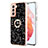 Custodia Silicone Gel Morbida Fantasia Modello Cover con Anello Supporto YB2 per Samsung Galaxy S21 FE 5G