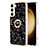 Custodia Silicone Gel Morbida Fantasia Modello Cover con Anello Supporto YB2 per Samsung Galaxy S22 Plus 5G Nero