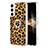 Custodia Silicone Gel Morbida Fantasia Modello Cover con Anello Supporto YB2 per Samsung Galaxy S25 Plus 5G Marrone
