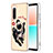 Custodia Silicone Gel Morbida Fantasia Modello Cover con Anello Supporto YB2 per Sony Xperia 10 IV Khaki