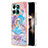 Custodia Silicone Gel Morbida Fantasia Modello Cover con Anello Supporto YB3 per Huawei Honor X8b Blu