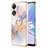 Custodia Silicone Gel Morbida Fantasia Modello Cover con Anello Supporto YB3 per Oppo A78 5G