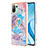 Custodia Silicone Gel Morbida Fantasia Modello Cover con Anello Supporto YB3 per Xiaomi Mi 11 Lite 5G NE Blu