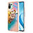 Custodia Silicone Gel Morbida Fantasia Modello Cover con Anello Supporto YB3 per Xiaomi Mi 11 Lite 5G NE Multicolore