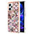Custodia Silicone Gel Morbida Fantasia Modello Cover con Anello Supporto YB3 per Xiaomi Redmi Note 12 Explorer Marrone