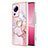 Custodia Silicone Gel Morbida Fantasia Modello Cover con Anello Supporto YB5 per Xiaomi Mi 13 Lite 5G Rosa