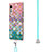 Custodia Silicone Gel Morbida Fantasia Modello Cover con Cinghia Cordino Mano Y01B per LG Velvet 4G