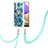 Custodia Silicone Gel Morbida Fantasia Modello Cover con Cinghia Cordino Mano Y01B per Samsung Galaxy A23 5G