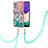 Custodia Silicone Gel Morbida Fantasia Modello Cover con Cinghia Cordino Mano Y03B per Samsung Galaxy A22 5G