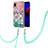 Custodia Silicone Gel Morbida Fantasia Modello Cover con Cinghia Cordino Mano Y03B per Samsung Galaxy M01 Core