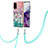 Custodia Silicone Gel Morbida Fantasia Modello Cover con Cinghia Cordino Mano Y03B per Samsung Galaxy S20 Colorato