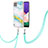 Custodia Silicone Gel Morbida Fantasia Modello Cover con Cinghia Cordino Mano Y05B per Samsung Galaxy A22 5G
