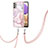 Custodia Silicone Gel Morbida Fantasia Modello Cover con Cinghia Cordino Mano Y05B per Samsung Galaxy A23 5G