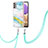 Custodia Silicone Gel Morbida Fantasia Modello Cover con Cinghia Cordino Mano Y05B per Samsung Galaxy A23 5G Colorato