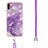 Custodia Silicone Gel Morbida Fantasia Modello Cover con Cinghia Cordino Mano Y05B per Samsung Galaxy M11