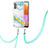 Custodia Silicone Gel Morbida Fantasia Modello Cover con Cinghia Cordino Mano Y05B per Samsung Galaxy M32 5G