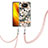 Custodia Silicone Gel Morbida Fantasia Modello Cover con Cinghia Cordino Mano Y06B per Xiaomi Poco X3 NFC