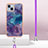 Custodia Silicone Gel Morbida Fantasia Modello Cover con Cinghia Cordino Mano Y07B per Apple iPhone 13