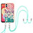 Custodia Silicone Gel Morbida Fantasia Modello Cover con Cinghia Cordino Mano YB3 per Samsung Galaxy A04 4G