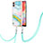 Custodia Silicone Gel Morbida Fantasia Modello Cover con Cinghia Cordino Mano YB5 per Samsung Galaxy M04 Colorato