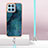 Custodia Silicone Gel Morbida Fantasia Modello Cover con Cinghia Cordino Mano YB7 per Huawei Honor X8b