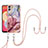 Custodia Silicone Gel Morbida Fantasia Modello Cover con Cinghia Cordino Mano YB7 per Samsung Galaxy A04 4G