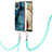 Custodia Silicone Gel Morbida Fantasia Modello Cover con Cinghia Cordino Mano YB7 per Samsung Galaxy A12 Nacho Verde