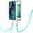 Custodia Silicone Gel Morbida Fantasia Modello Cover con Cinghia Cordino Mano YB7 per Samsung Galaxy S23 Plus 5G Verde