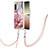 Custodia Silicone Gel Morbida Fantasia Modello Cover con Cinghia Cordino Mano YB7 per Sony Xperia 5 IV Multicolore