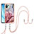 Custodia Silicone Gel Morbida Fantasia Modello Cover con Cinghia Cordino Mano YB7 per Xiaomi Mi 11 Lite 5G NE Multicolore