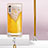 Custodia Silicone Gel Morbida Fantasia Modello Cover con Cinghia Cordino Mano YB8 per LG Velvet 4G