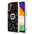 Custodia Silicone Gel Morbida Fantasia Modello Cover con Cinghia Cordino Mano YB8 per Samsung Galaxy A14 5G Nero