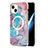 Custodia Silicone Gel Morbida Fantasia Modello Cover con Mag-Safe Magnetic per Apple iPhone 13 Blu