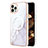 Custodia Silicone Gel Morbida Fantasia Modello Cover con Mag-Safe Magnetic per Apple iPhone 13 Pro Bianco