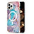 Custodia Silicone Gel Morbida Fantasia Modello Cover con Mag-Safe Magnetic per Apple iPhone 13 Pro Max Blu