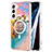 Custodia Silicone Gel Morbida Fantasia Modello Cover con Mag-Safe Magnetic per Samsung Galaxy S22 Plus 5G Multicolore