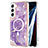 Custodia Silicone Gel Morbida Fantasia Modello Cover con Mag-Safe Magnetic per Samsung Galaxy S23 Plus 5G