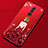 Custodia Silicone Gel Morbida Fantasia Modello Cover per Huawei Mate 20 Lite Rosso