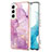 Custodia Silicone Gel Morbida Fantasia Modello Cover per Samsung Galaxy S22 Plus 5G Lavanda