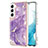 Custodia Silicone Gel Morbida Fantasia Modello Cover per Samsung Galaxy S22 Plus 5G Viola