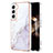 Custodia Silicone Gel Morbida Fantasia Modello Cover per Samsung Galaxy S25 Plus 5G Bianco