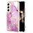 Custodia Silicone Gel Morbida Fantasia Modello Cover per Samsung Galaxy S25 Plus 5G Lavanda