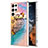 Custodia Silicone Gel Morbida Fantasia Modello Cover S01 per Samsung Galaxy S21 Ultra 5G Multicolore