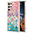 Custodia Silicone Gel Morbida Fantasia Modello Cover S01 per Samsung Galaxy S21 Ultra 5G Rosa