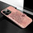 Custodia Silicone Gel Morbida Fantasia Modello Cover S02 per Apple iPhone 14 Pro Oro Rosa